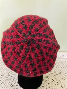 Houndstooth Knit Hat (1 of a Kind)