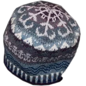 While the Billows Roll Handknit Hat