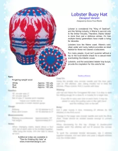 Lobster Buoy Pattern