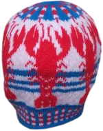 Lobster Buoy Handknit Hat