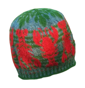 Lobster on the Rocks Handknit Hat