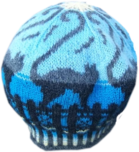 Cats at Night Handknit Tam
